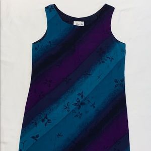 Dark Striped Dress NWOT